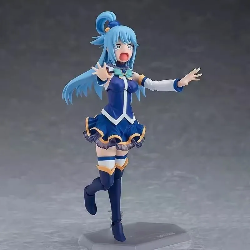 Figma Aqua KonoSuba DX 399 Articulated Anime Figure Collectible Statue Desktop Ornament For Adult Collectors Display