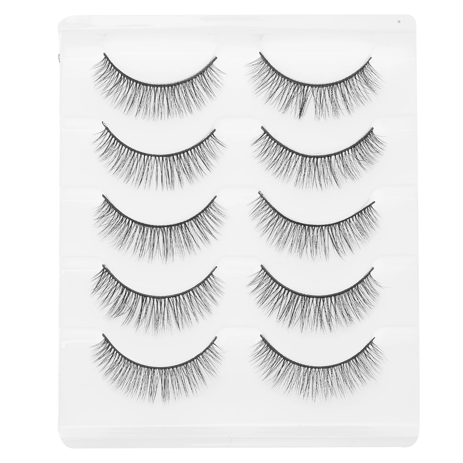 

5Pairs 3D Fiber False Eyelashes Lashes Makeup False Eyelash Eye Beauty for Wedding Party Photography