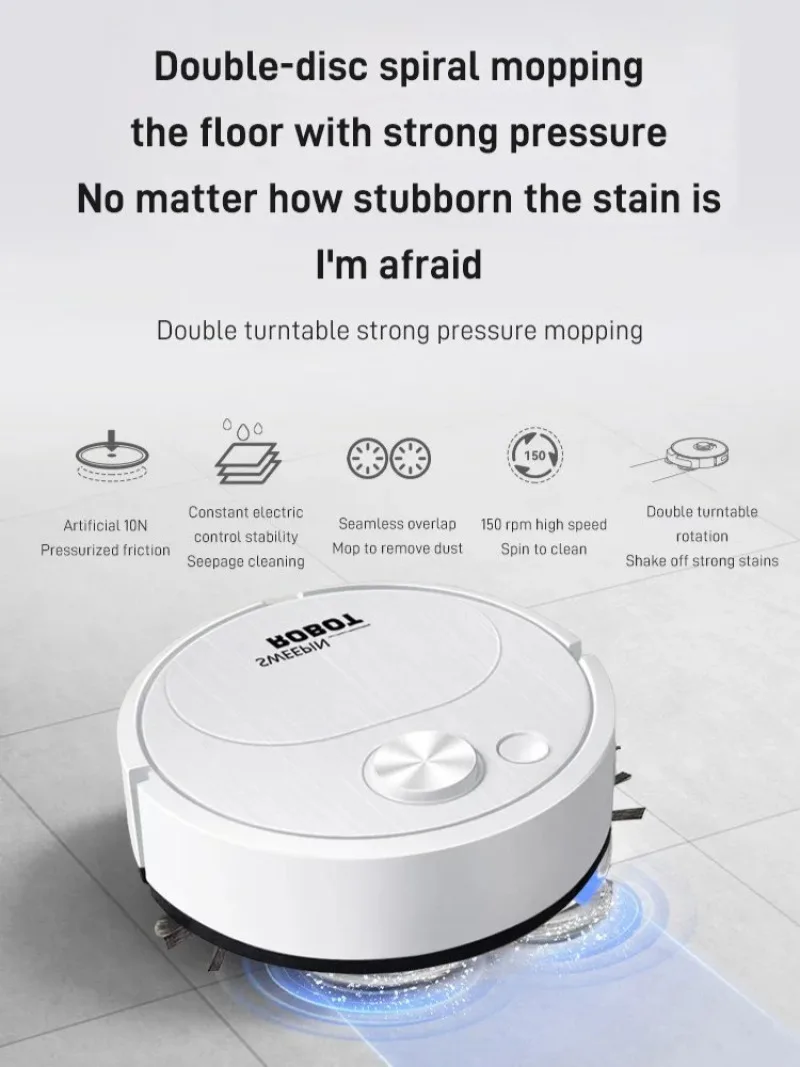 Intelligent Sweeping Robot Automatic Home Mini No Dead End Cleaning Machine USB Charging Smart Vacuum Cleaner High Endurance