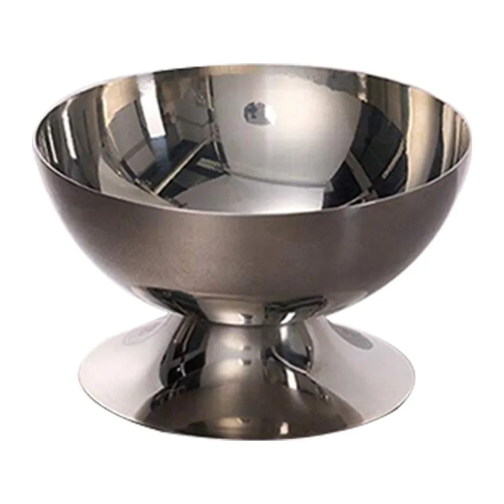 For Sorbet For Mousse Serving Dessert Bowls Stainless Steel Dessert Cup Engagement Parties 12*10.5*10.5cm Elegant Design