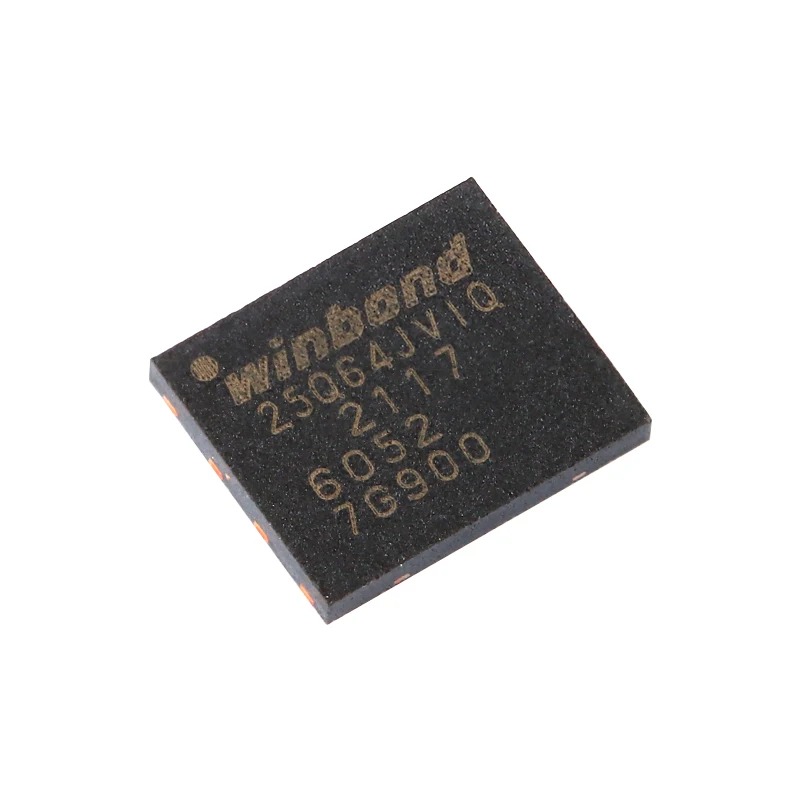 Original autêntico Serial Flash Memory Chip, W25Q64JVZPIQ WSON-8, 3V, 64M-Bit