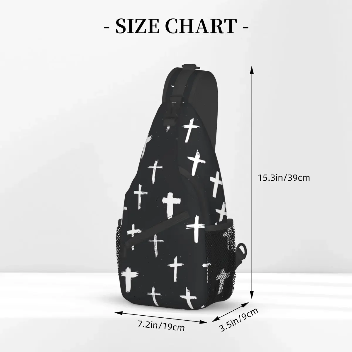 Cross Crucifixion Crossbody Bag Sports Christian Crosses Religious Signs Icons Crucifix Symbol Chest Bag Shoulder Backpacks