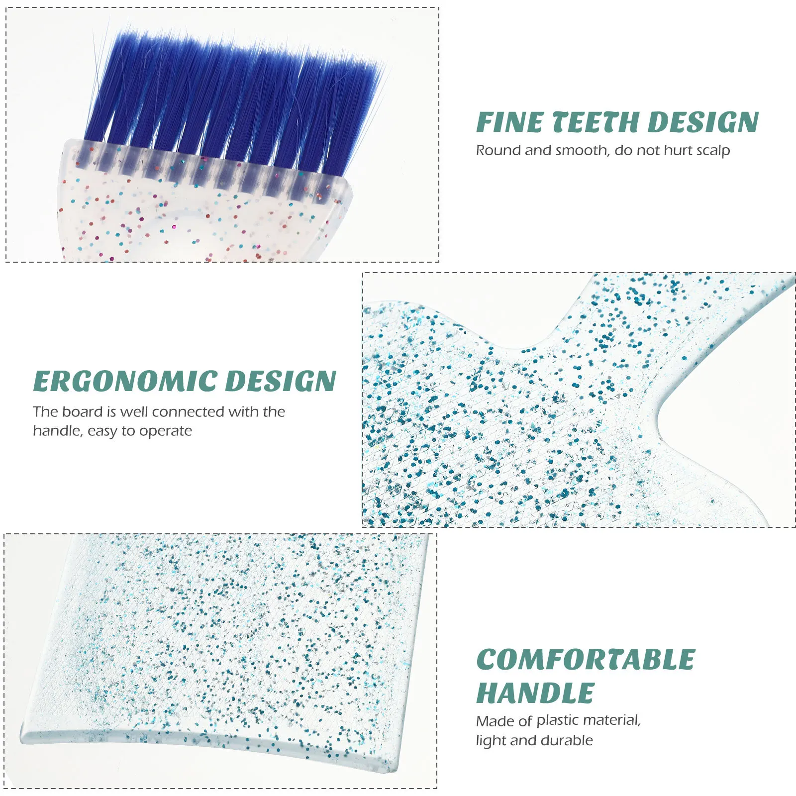 1Set Hair Coloring Board Plastic Nylon Hairdressing Tool for Professional Salon Home Dye Application Hair Dye Paddle - Image 5