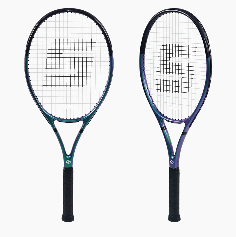 RaceRun-MAX Composite Carbon Tennisschläger, 295±10g Leichtgewicht, 325mm Balancepunkt, Einteiliger Stabiler Rahmen, 50-60lbs, für Fortgeschrittene – Detail 11