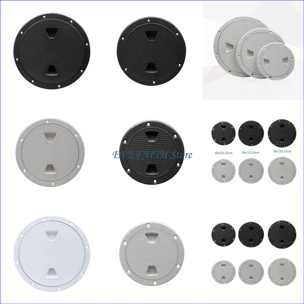 124B Ronde luikbedekking Dekplaat Non-slip dek inspectieplaat voor mariene boten