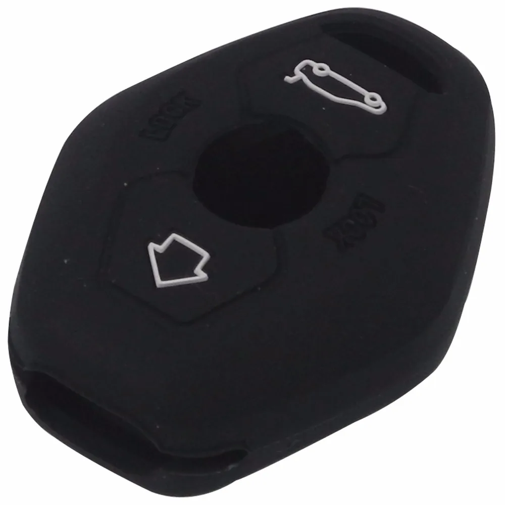 jingyuqin 3B Remote Silicone Key Case Car Styling Cover For BMW X3 X5 Z3 Z4 3 5 7 Series E38 E39 E46 E83 FOB Set Protective