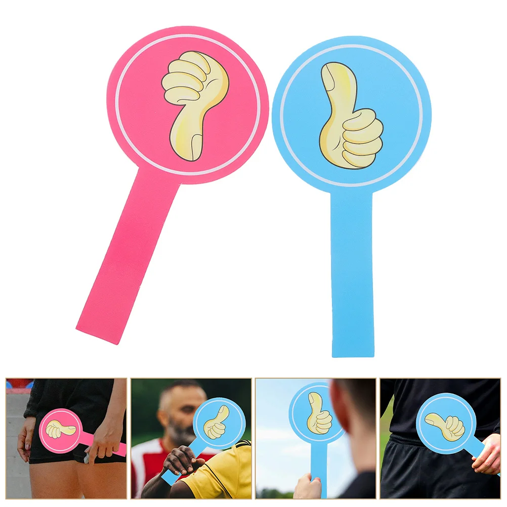 

2Pcs Visible Thumbs Up Thumbs Down Voting Paddles Reusable Classroom Gadgets for Instant Student Response Interactive Learning
