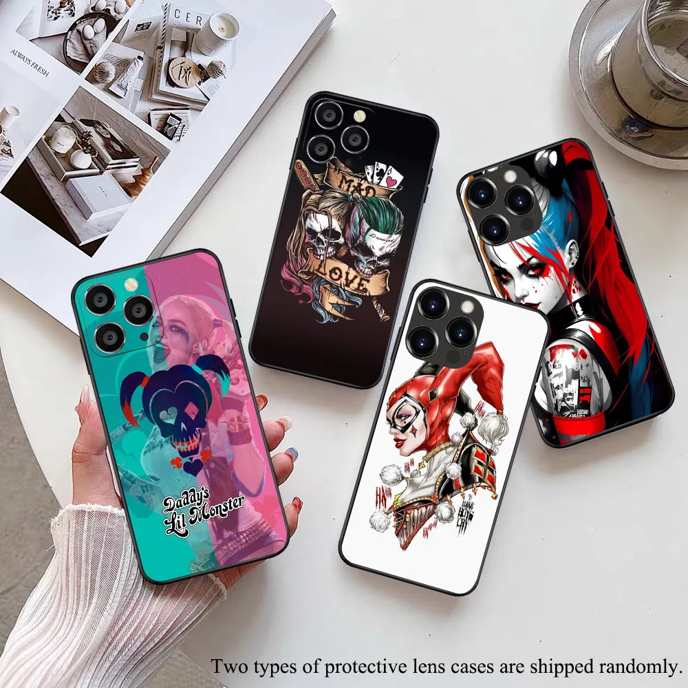 AA-5 H-Harley Quinn Soft Case For iPhone 5S SE 6 6S 7 8 11 X XS XR Plus Max Pro