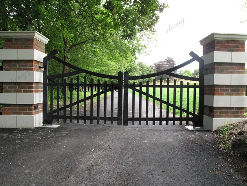 TTT  Customization Hot Selling Iron Main Gate Designs Wrought Iron Gate Lock Iron Gate