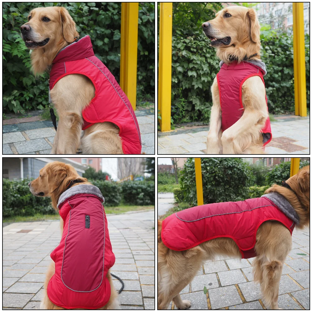 

Pet Coat Warm Dog Sweater Clothes Winter Fall Supplies Outfit Cotton Costume Puppy