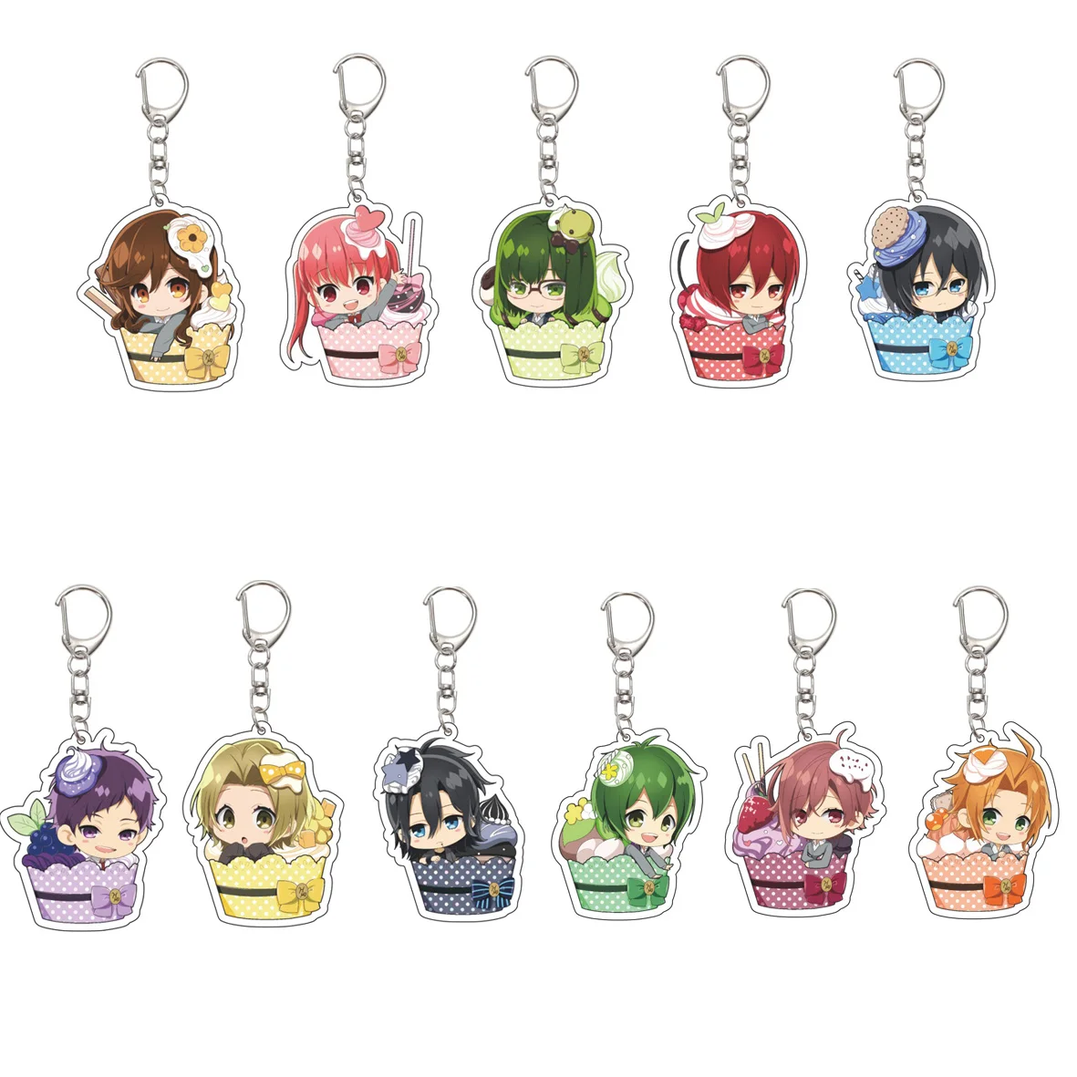 55mm anime hori san para miyamura kun chaveiro hori kyōko/miyamura izumi chaveiro acrílico modelo placa presentes de natal