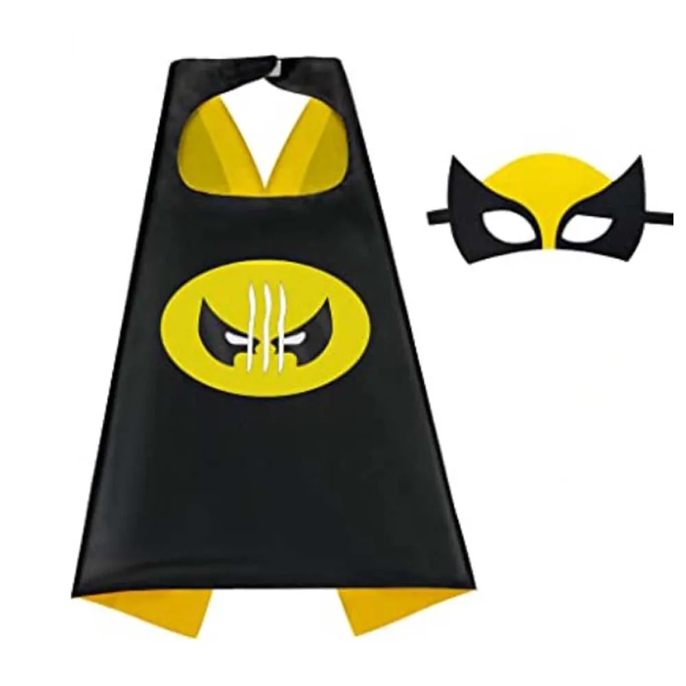 Capas de superhéroe para disfraz de Halloween, suministros de fiesta de Festival de Cosplay, favores, vestido para niños de 3 a 12 años, 6 juegos