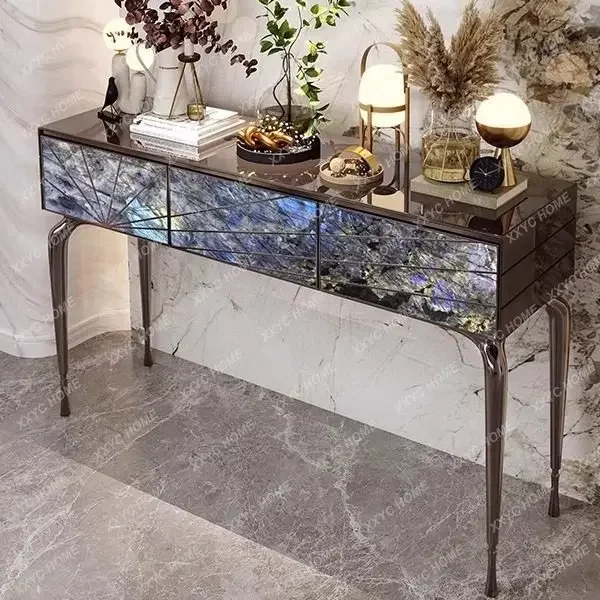 AA Light luxury high-end sense entrance table entry door is facing the art marble entrance cabinet