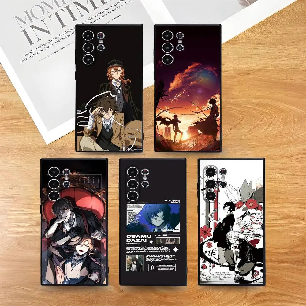

B-Bungo S-Stray Dogs Phone Case for Samsung S series s21 s22 s23 s24 s25 FE Plus Ultra TPU Soft to Skin-friendly case