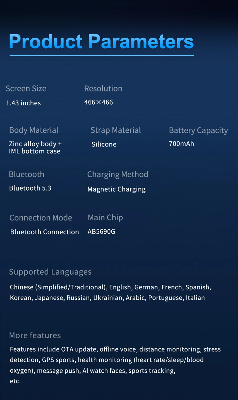 Fitness Smartwatch with GPS, AMOLED Display, Compass and Bluetooth Calling description 13