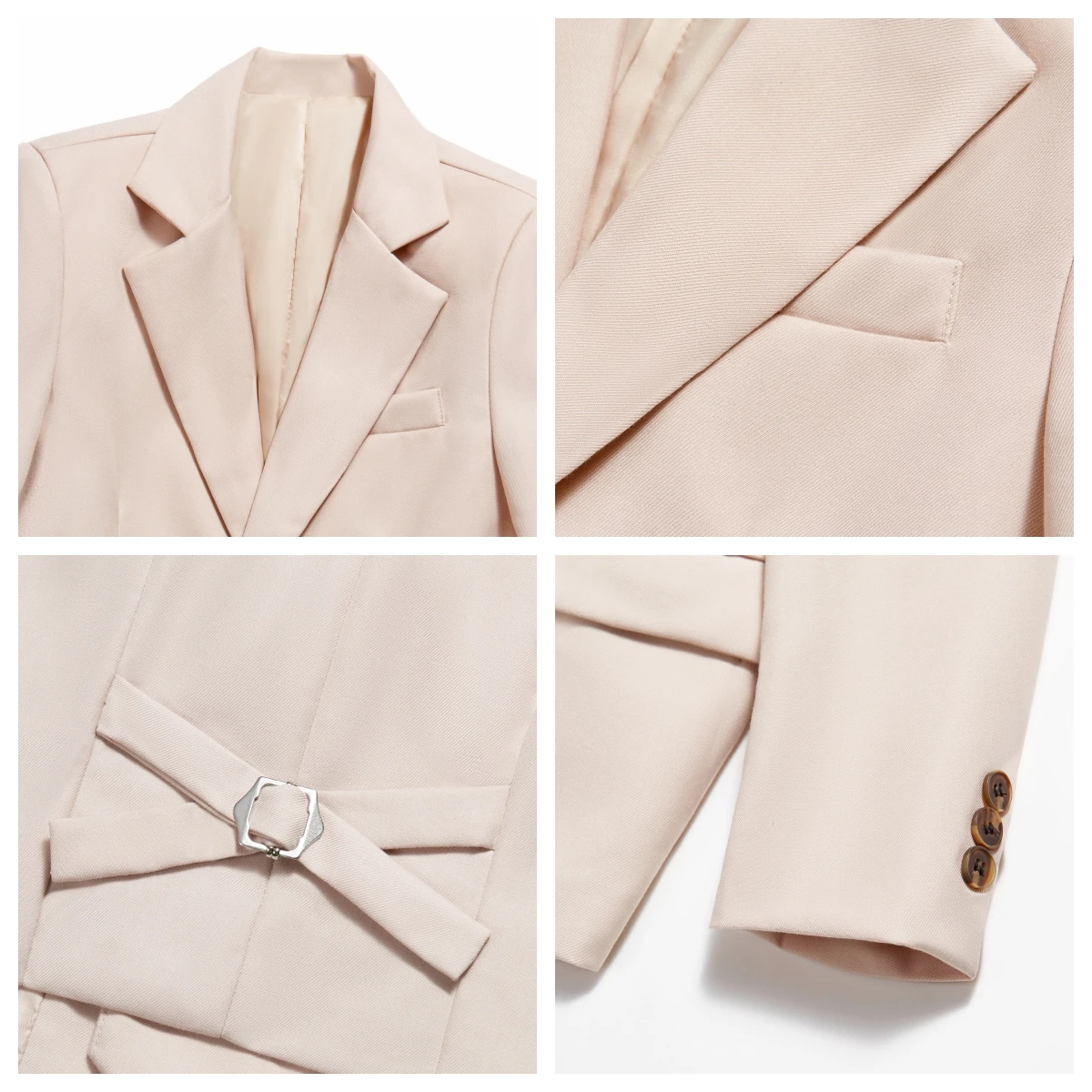 Ensemble blazer et pantalon de smoking beige à bouton unique pour enfants, olympiques de fête d'anniversaire et de mariage pour enfants, ensemble classique trempé pour garçon, 24h sunshine, 4 pièces