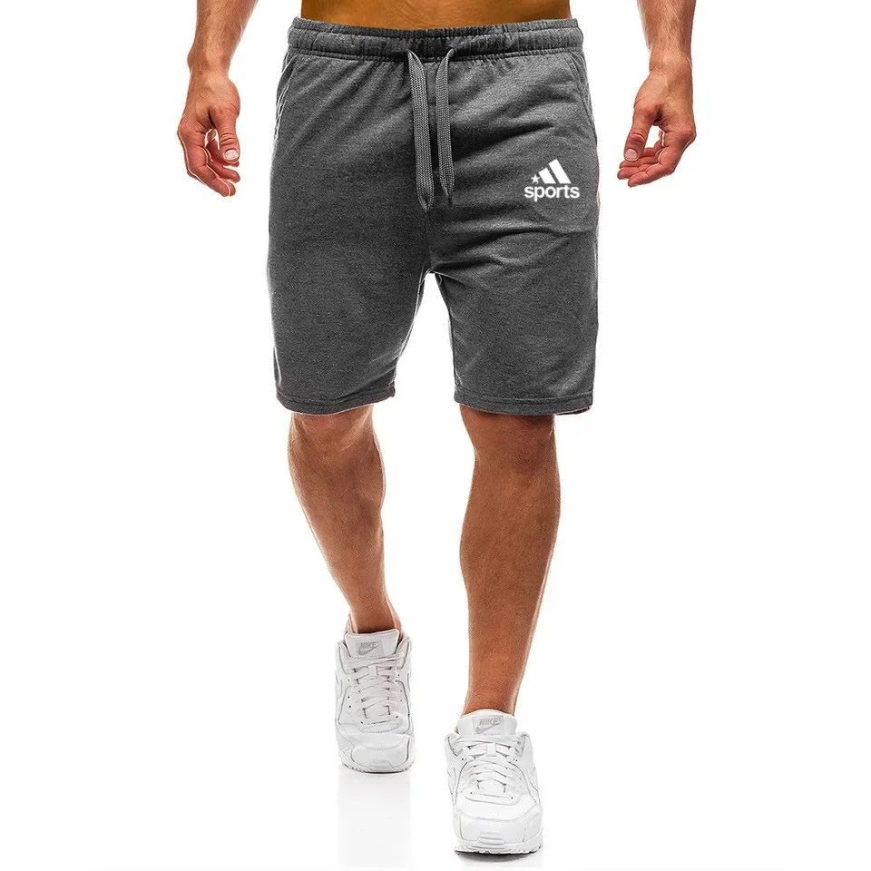 Summer Casual Shorts Drawstring Men Boardshorts Breathable Beach Shorts Comfortable Fitness Basketball Sports Short Pants Male