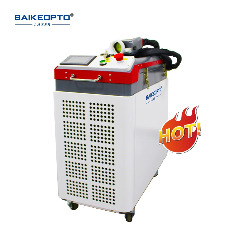 BK-FLC100S Raycus Lazer 100W Portable Laser Rust Oil Oxide Layer Removal Descaling Machine