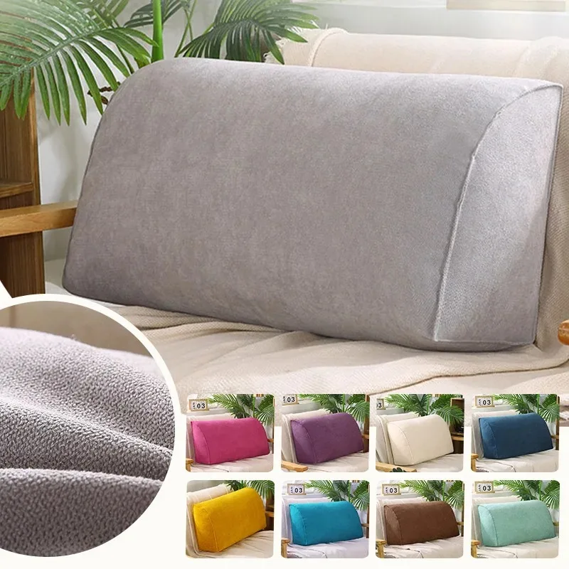 70x35x17cm Bed Triangular Cushion Chair Bedside Living Room Combination Office Chair Reading Pillow Household Decor