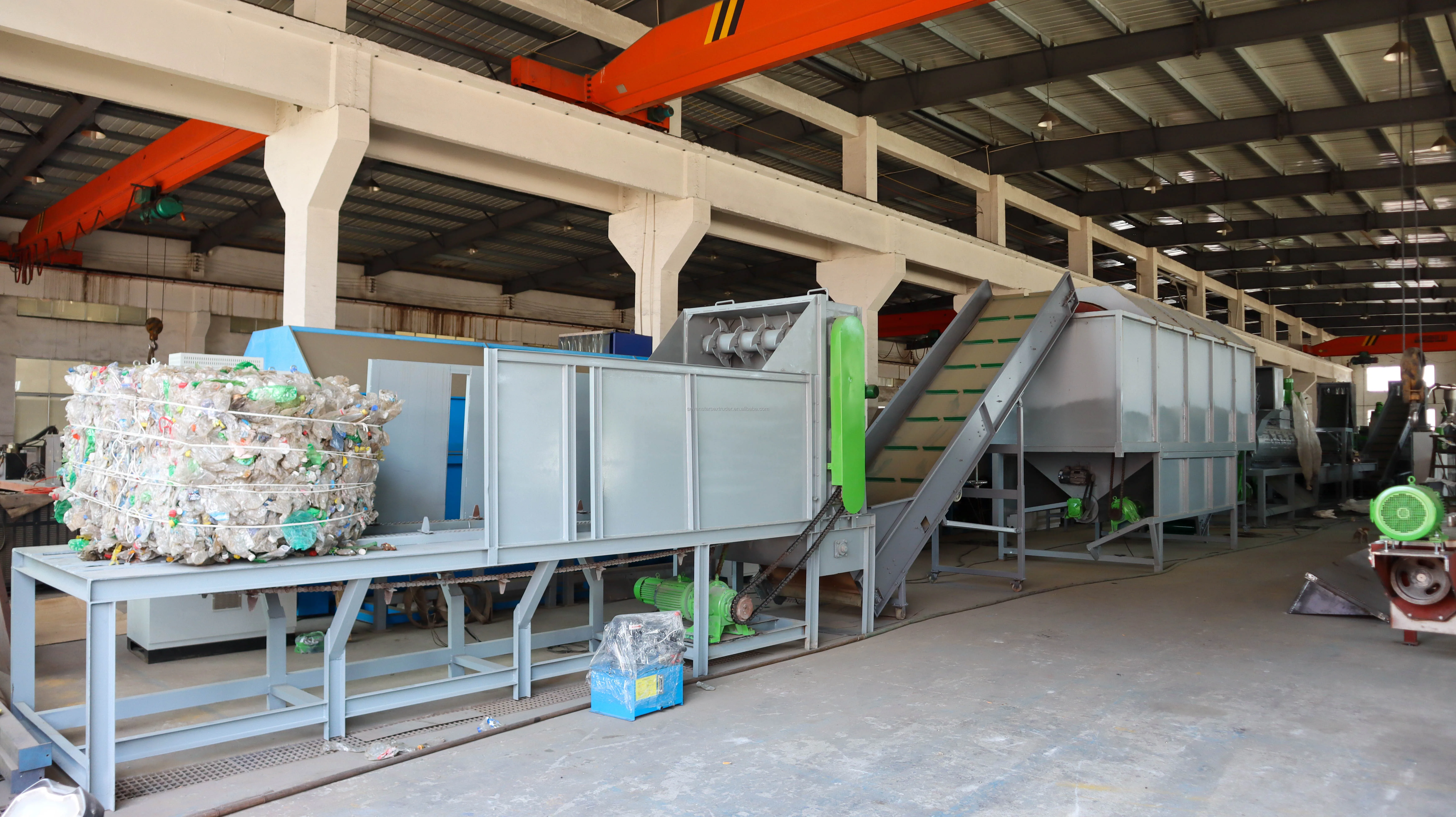 300-5000kg/h PET Bottle Hot Washing Recycling Machine Line