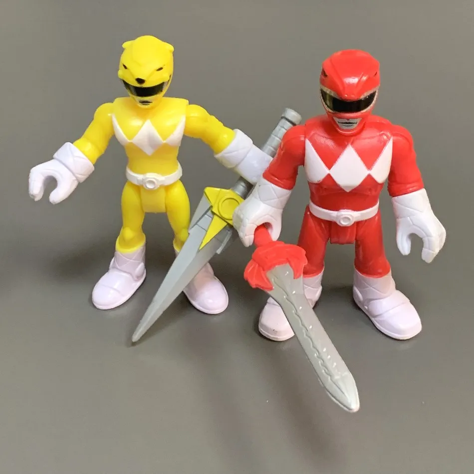 مجموعة Imaginext أسود أزرق أحمر أحمر الحارس أبطال أرقام و ريتا الرب Zedd Finster الأشرار نماذج أفلام شخصية الاطفال هدية