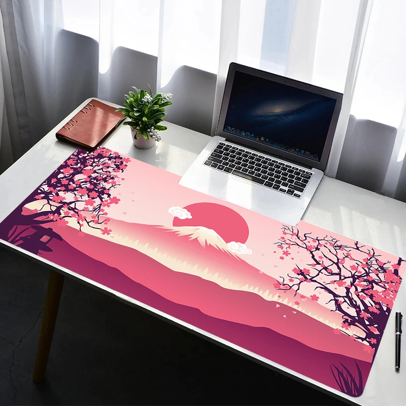 

Mouse Pad Laptop Gaming Mats HD Extended Pad Rubber Cartoon Mouse Mat Computer Gamer Sakura Mousepad PC Accessories Keyboard Pad