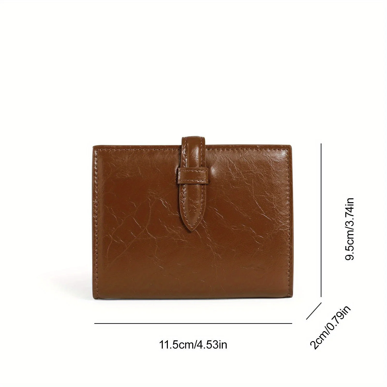 ITAMOOD-Sac à main vintage pour femme, portefeuille court en cuir texturé ciré à l\'huile résistant à l\'usure, antivol, porte-cartes de crédit