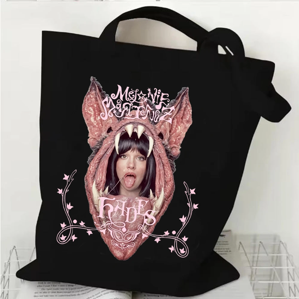 

Сумка-шоппер из холщовой ткани Melanie Martinez Hades Tour 2026, повседневная сумка для покупок