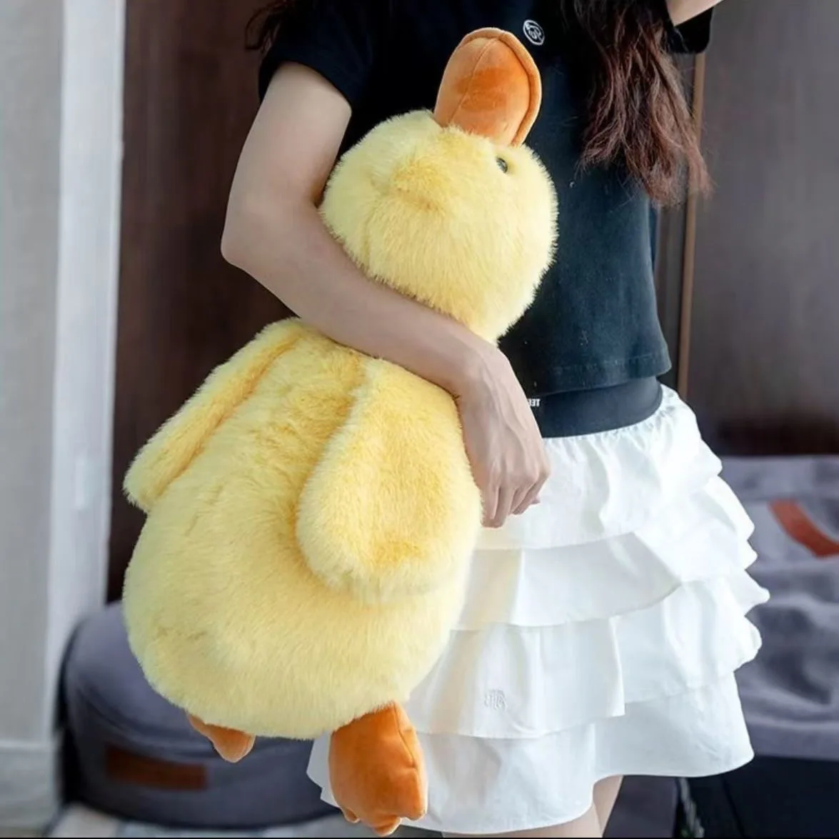 Cute Plush Duck Toy for Kids Birthday and Christmas Gift Soft Stuffed Animal Pillow Large Yellow Duck Plushie for Cuddling and