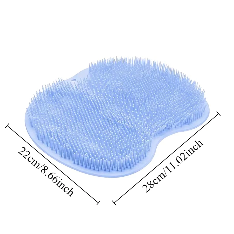 Multifunctional Massage Silicone Bath Brush Anti Slip Sucker Soft Bath Brush for Bathrooms Foot Washing Full Body Scrubbing