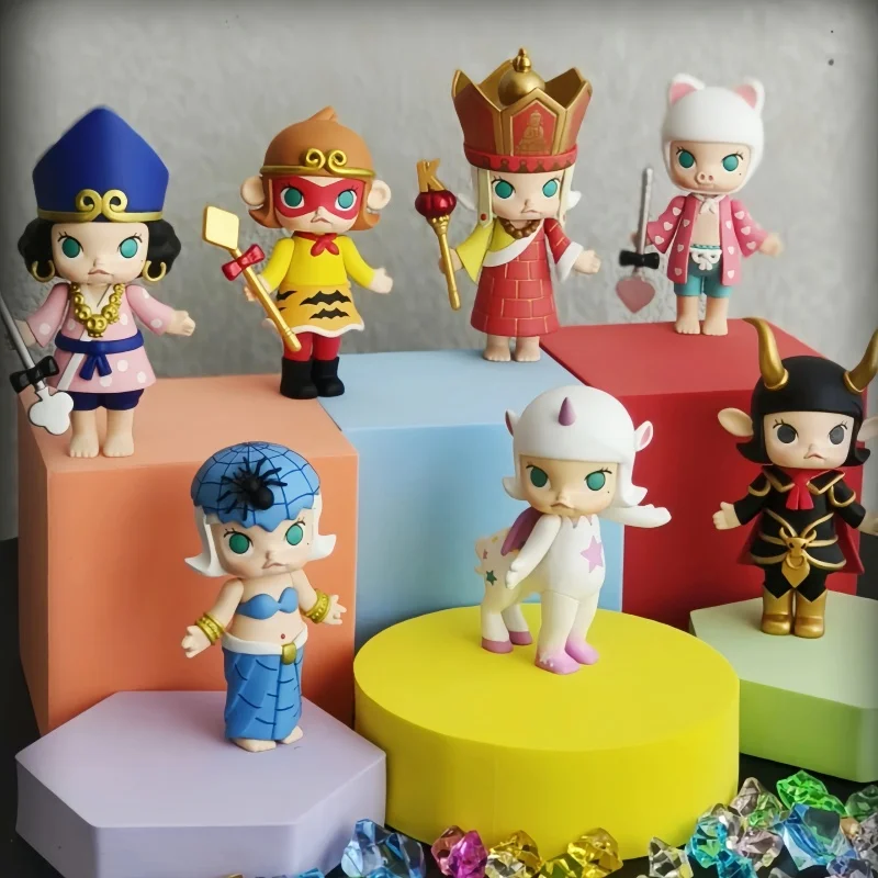 

Spot genui Work Molly 'Journey to the West' Series Collectible Action Figures including Sun Wukong Tang Sanzang and Nezha