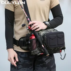 Oulylan Camouflage Sports Tactical Pocket Pouch Oxford Cloth Crossbody Backpack Outdoor Climbing Fishing Shoulder Bag