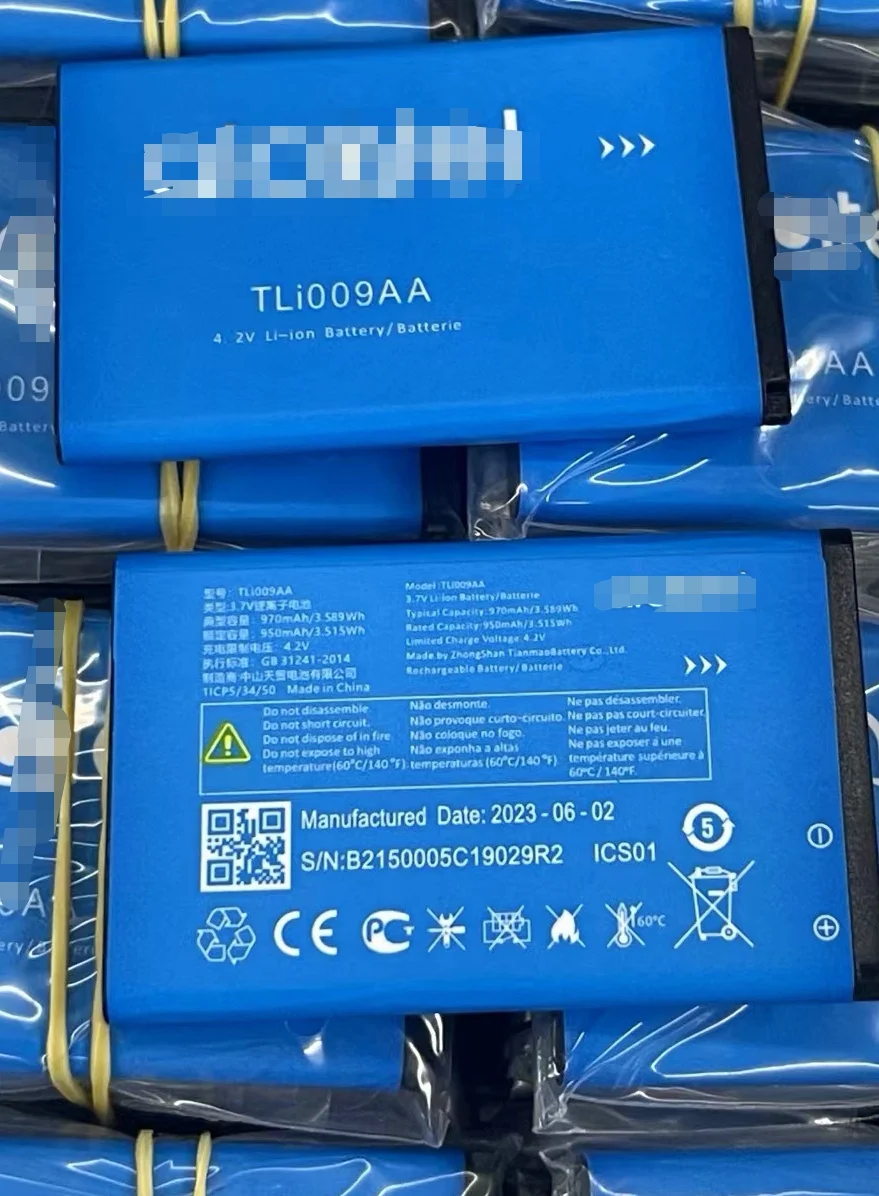 

Original New 950mAh TLi009AA TLi009A1 for Alcatel One Touch 2053D 2053X 2053 2038X 3025 3025X 3026 3026G 3026X Phone Battery