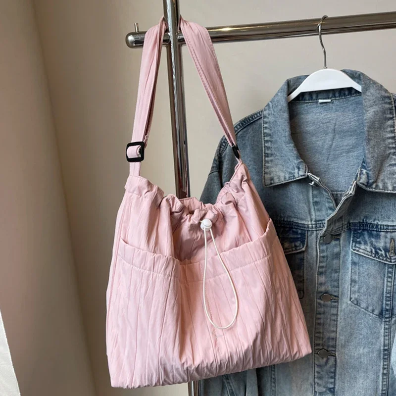 simples-plissado-bolsa-de-ombro-feminina-macio-nailon-senhoras-crossbody-sacos-vintage-grande-capacidade-feminina-tote-bolsas-com-cordao