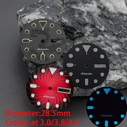 28.5mm Men's Watch Dial Fit  SKX007 SKX009 6105 SRPD Tuna Monster Turtle Watch Case  For  Japan 7s26 NH35 NH36 Movement Watch