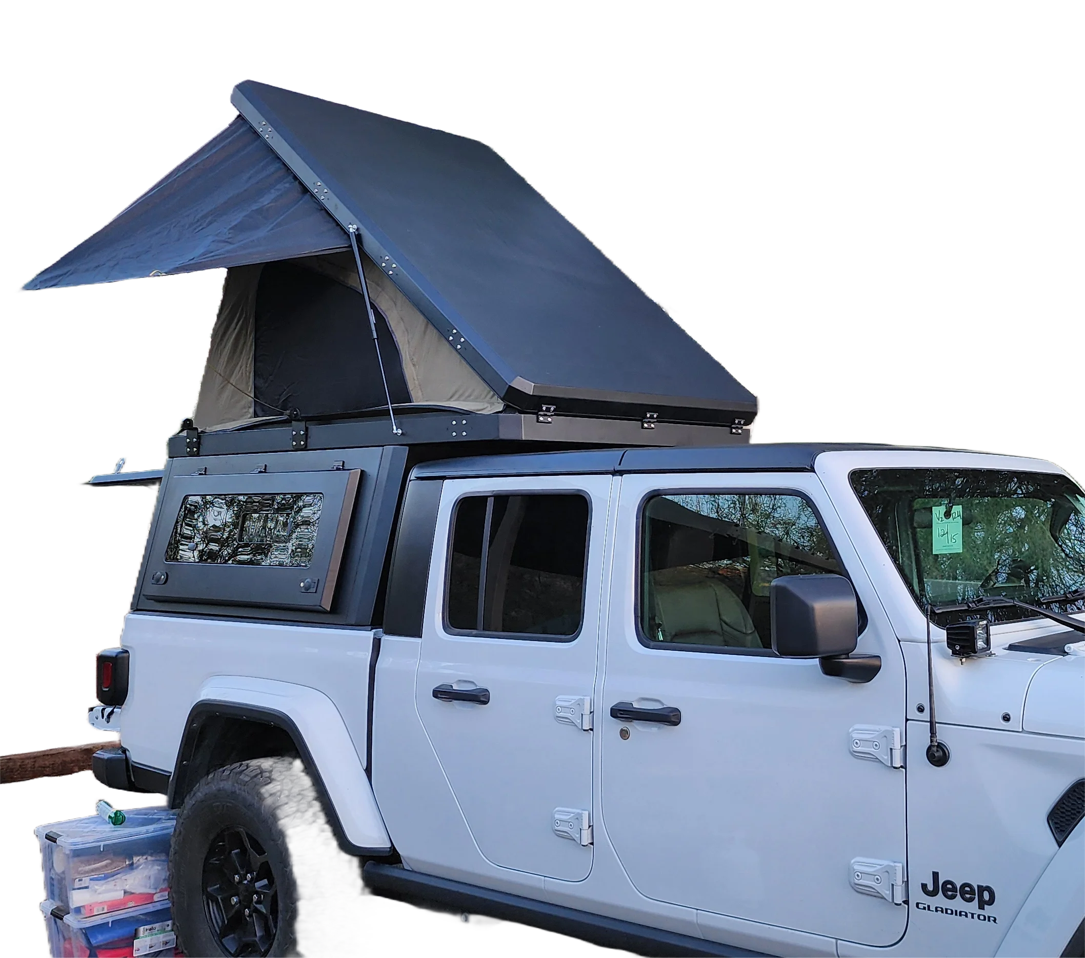 No Drilling Easy Install Factory Directly Sale Canopy Camper Roof Top Tent For Jeep Gladiator 2020+