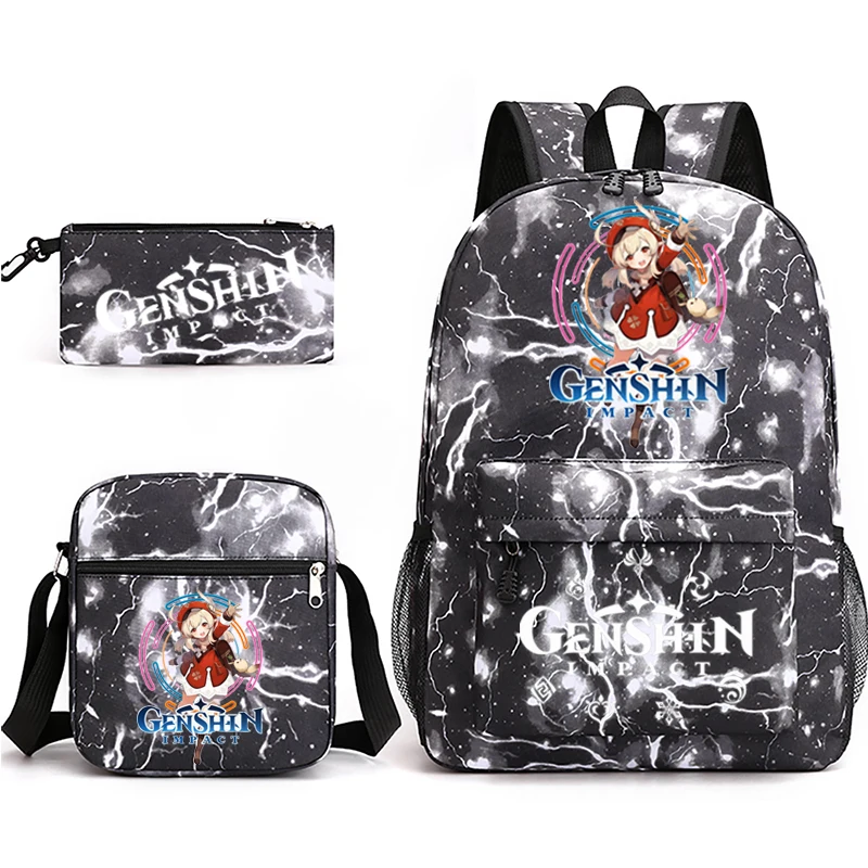 2022 Backpack Women Men Teen Schoolbag Travel Genshin Impact Backpack