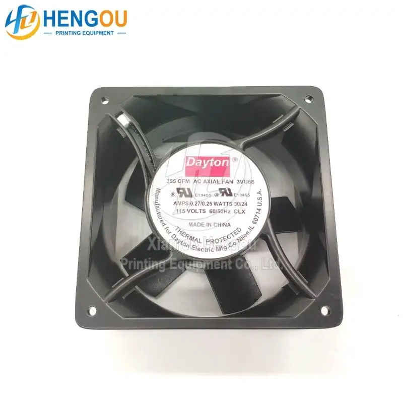 355 CFM AC AXIAL Fan Hengou Printing Machine Parts 115V 87x75mm