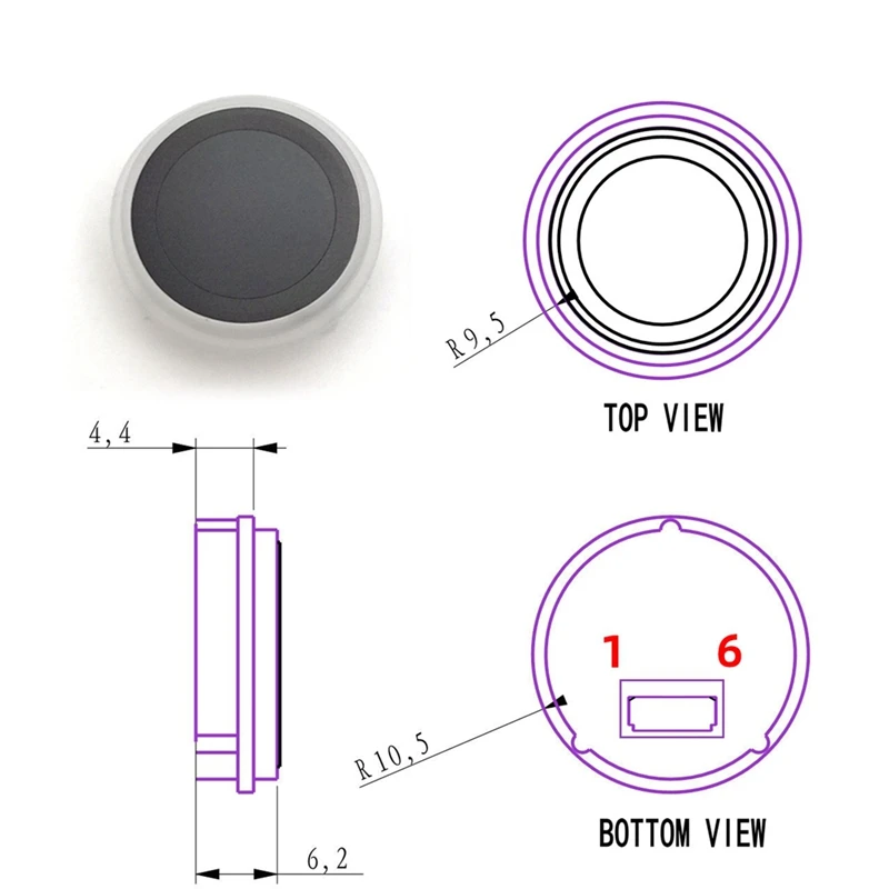 R558 Conductor Fingerprint Module Smart Device Fingerprint Identification Module R558 Conductor Fingerprint Sensor Durable