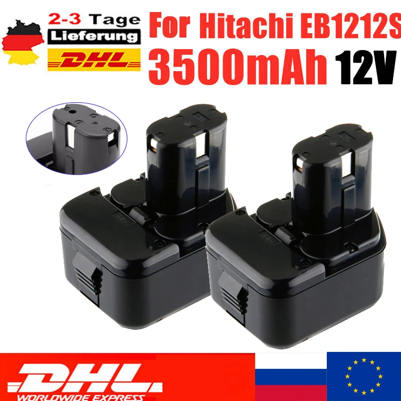 

EB1214S EB1212S 3500mAh Replacement For Hitachi 10.8V/12V Ni-MH Battery EB1220HS 324360 322434 DS12DVF3 Rechargeable Battery