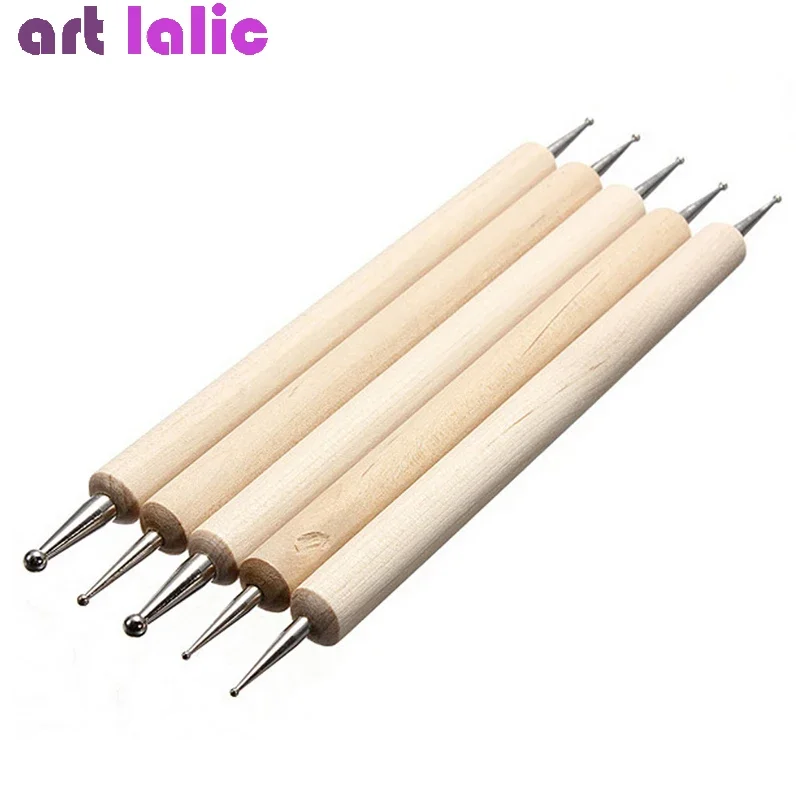 Professional 20Pcs Nail Art Kit with UV Gel Polish Painting Pen False Nail Tips Brush Tools Set And Pouch Bag for Salon Use