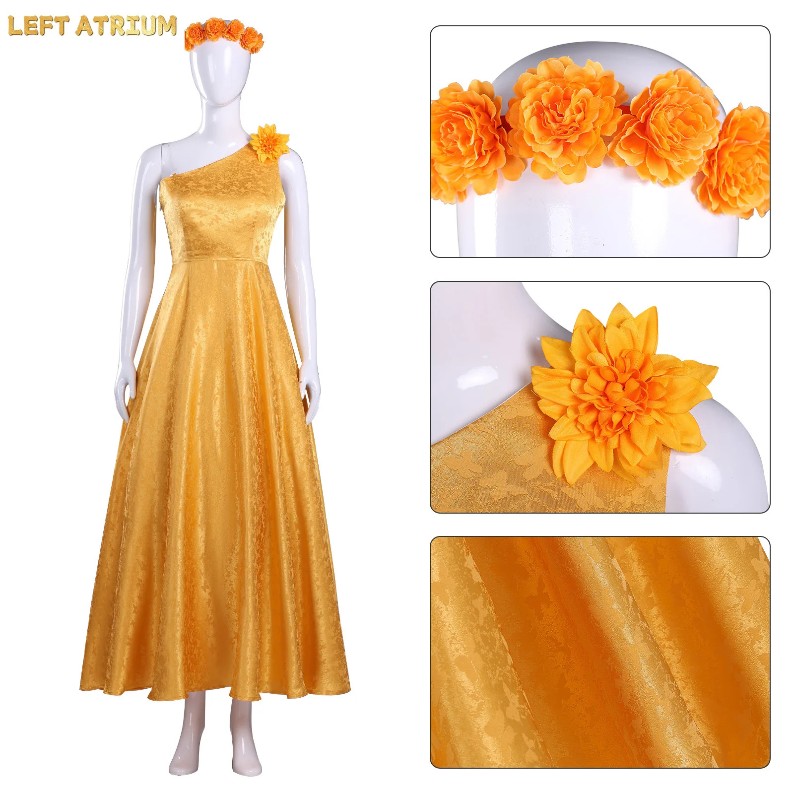 

Anime Zoo Judy Rabbit Cosplay Costume Yellow Dress With Hair Accessory Halloween Party Clothes Disguise Cartoon Roleplay Costume