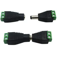 5pcs DC Male Female Connector 2.1 x 5.5mm 2pin Plug Jack Socket Barrel Adapter for CCTV Camera LED Strip Power Supply Terminal