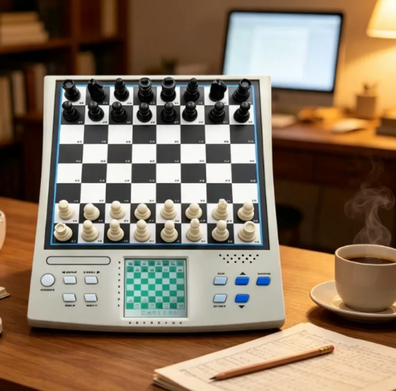 Dual Player Smart Electronic Chess Board 14 In 1 Multi Function Game Set Two Language Modes