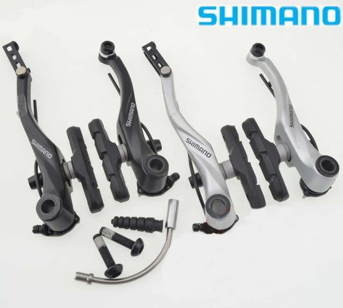 Shimano T4000 Alivio Linear V-Brake Bicycle Brake BR-T4000 Upgraded BR-M422 Black / Silver Front / Rear / Set