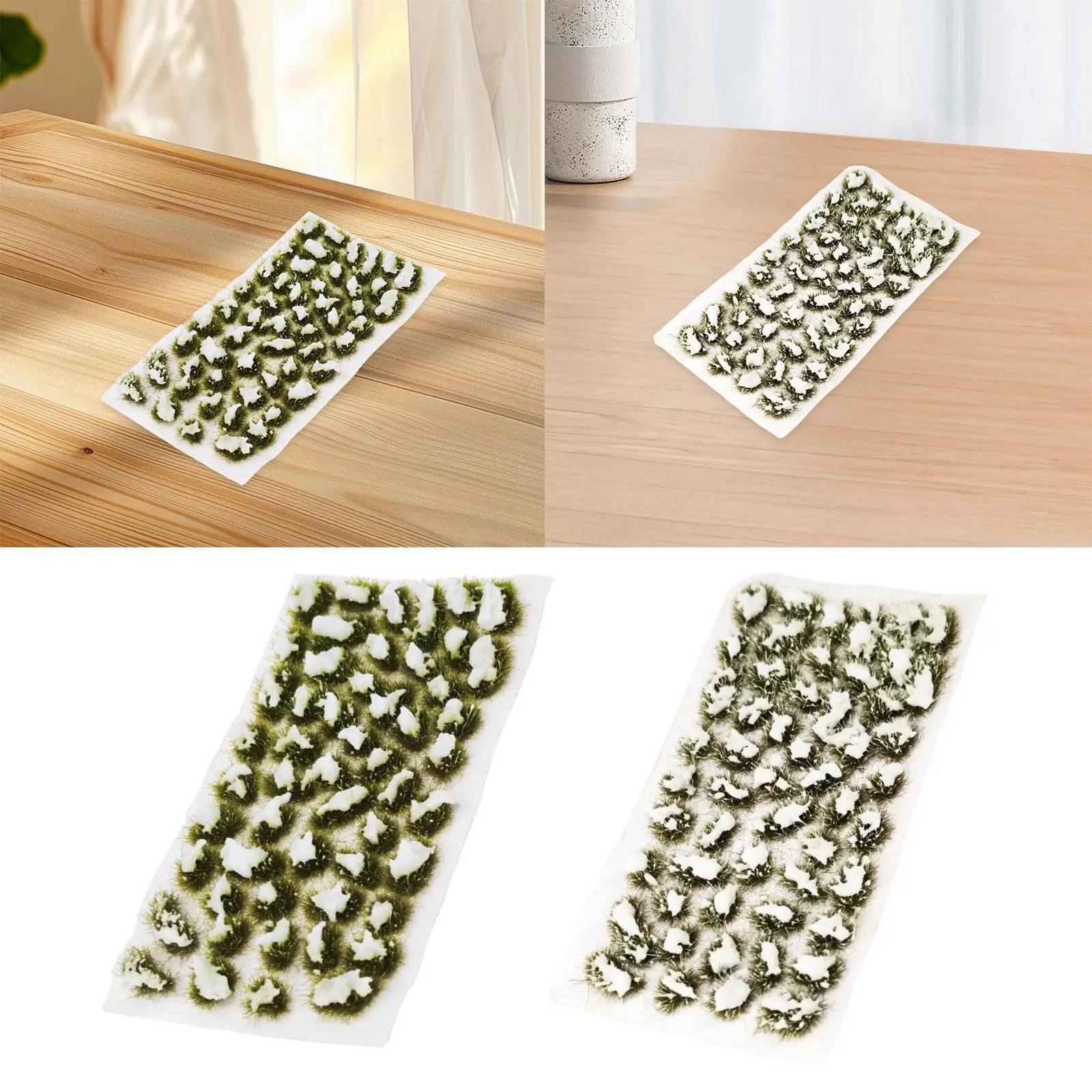 

Static Snow Grass Tuft Model Train Landscape Artificial Grass Modeling for Building Model Kit Fairy Garden Sand Table Decoration