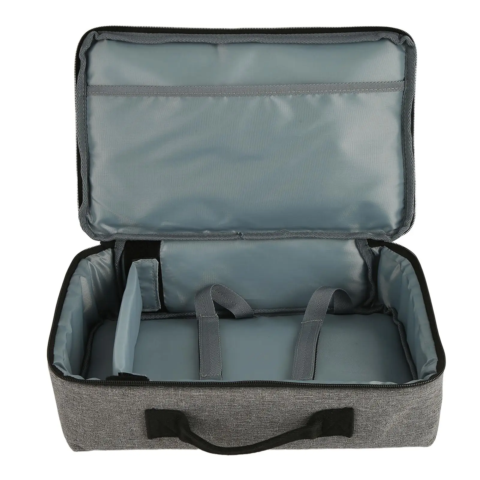 

Gray Portable Projector Bag 13.6x7.9x4in, Heavy Duty Nylon Carrying Case with Sturdy Handle for Travel - Brand New