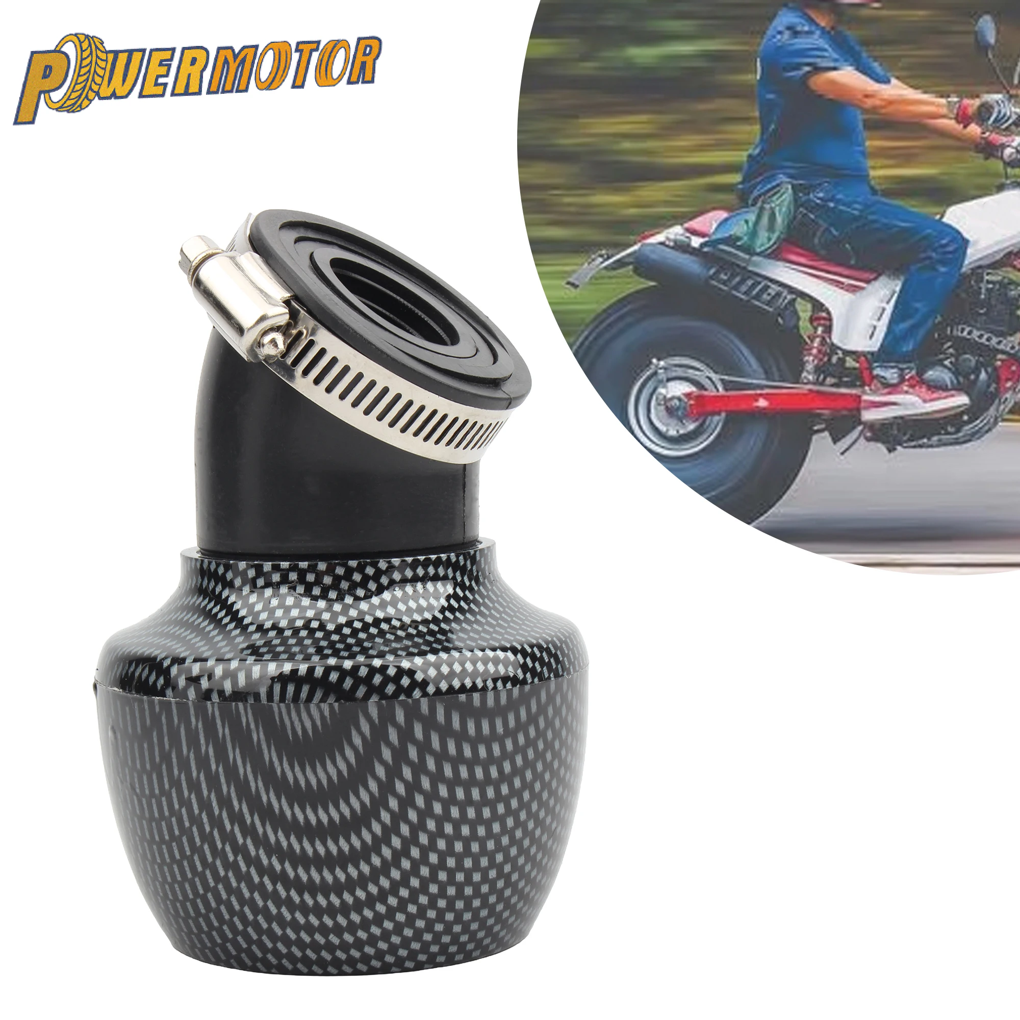 28mm 35mm 42mm 48mm Motorrad-Luftfilter für Honda Kawasaki Yamaha Roller Supermoto ATV Enduro Pir Dirt Bike 70cc-250cc Teile