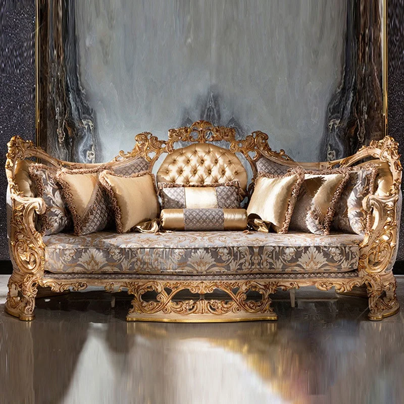 *# Classic Europeanstyle  Antique Sofa Furniture Luxury Living Room Turkey Vintage Carved Sofa