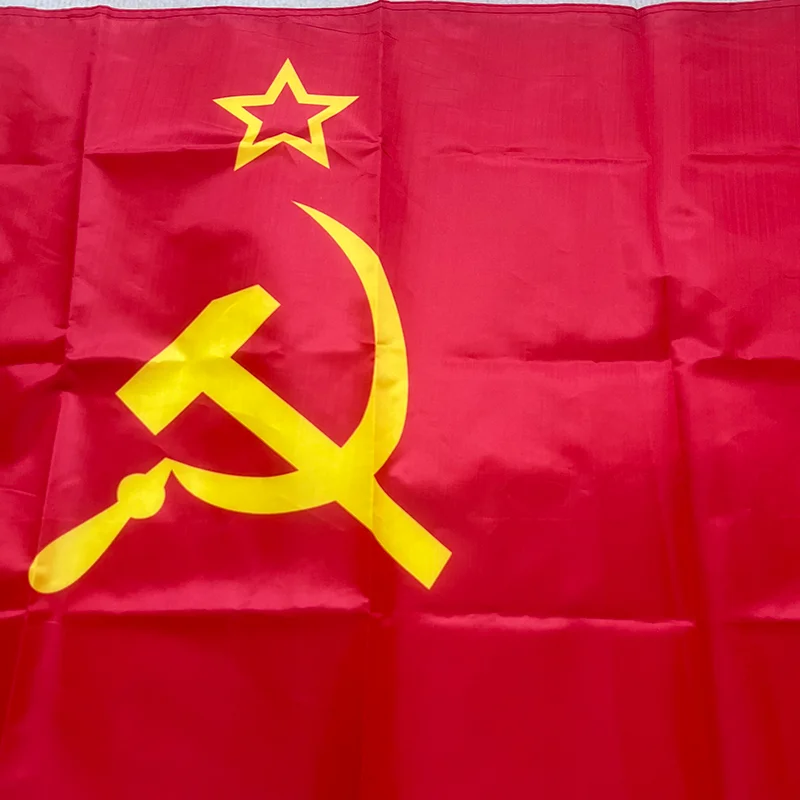 علم الحزب الشيوعي الصيني علم روسيا 90x150 سم علم الاتحاد السوفياتي السابق الجمهوريات الاشتراكية السوفيتية #1